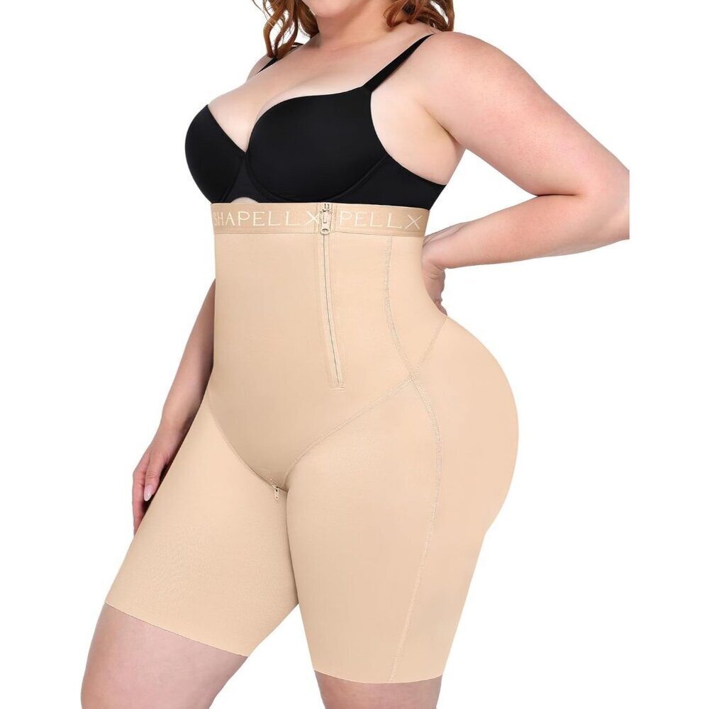 Women's Shapewear Beige Lifting High Waisted Slimmer Tummy Control Body Shaper